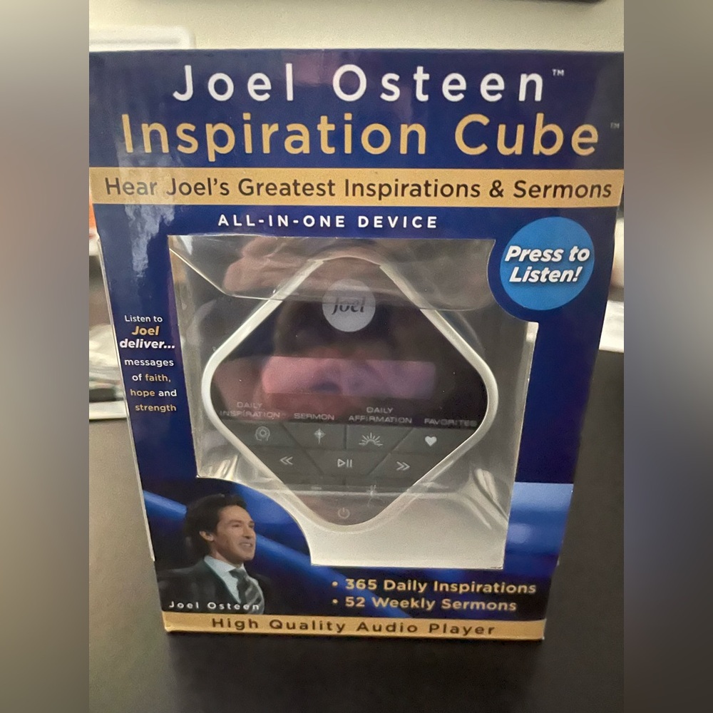 JOEL OSTEEN AUDIO CUBE DAILY INSPIRATIONS, AFFIRMATIONS, FAITH, HOPE & STRENGTH